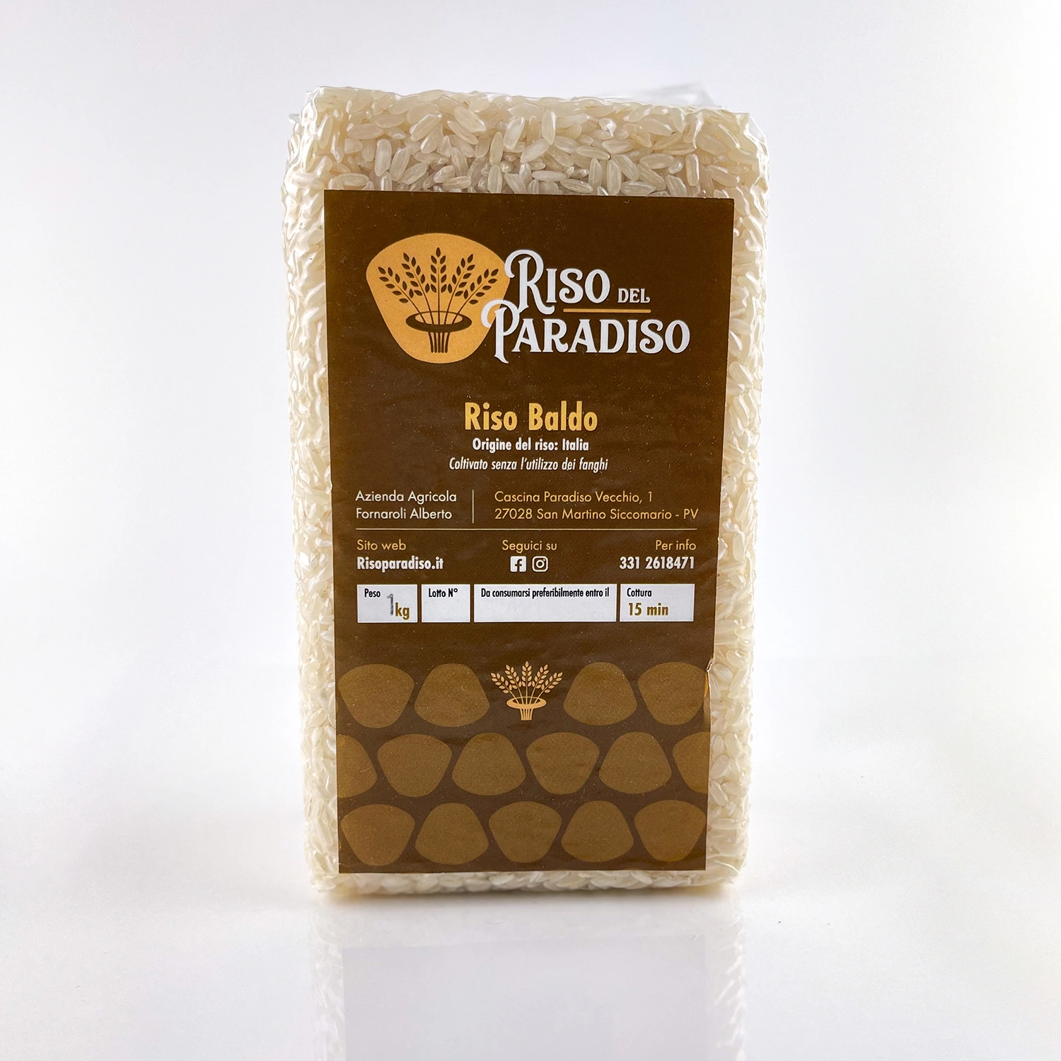 Riso Baldo 1Kg sottovuoto - Riso del paradiso