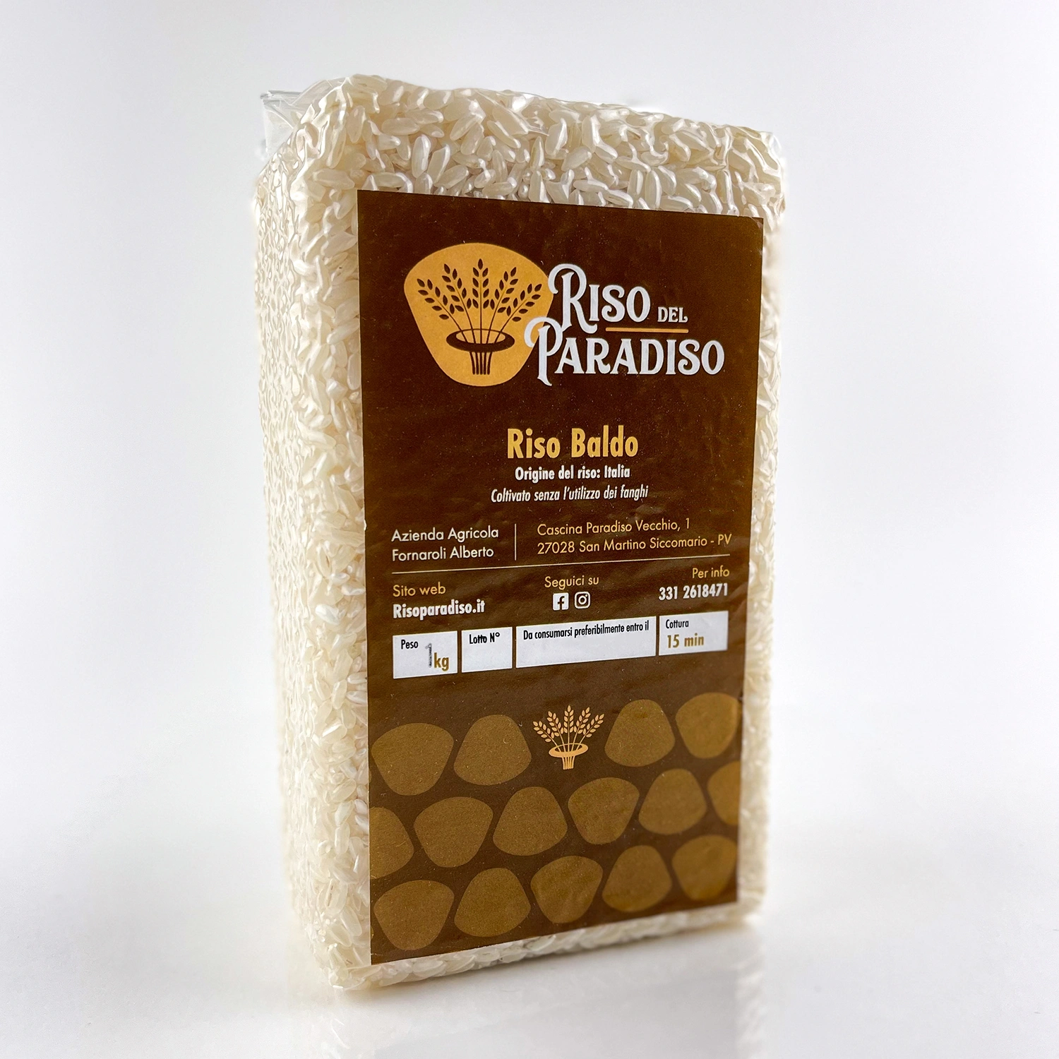 Riso Baldo 1Kg sottovuoto - Riso del paradiso