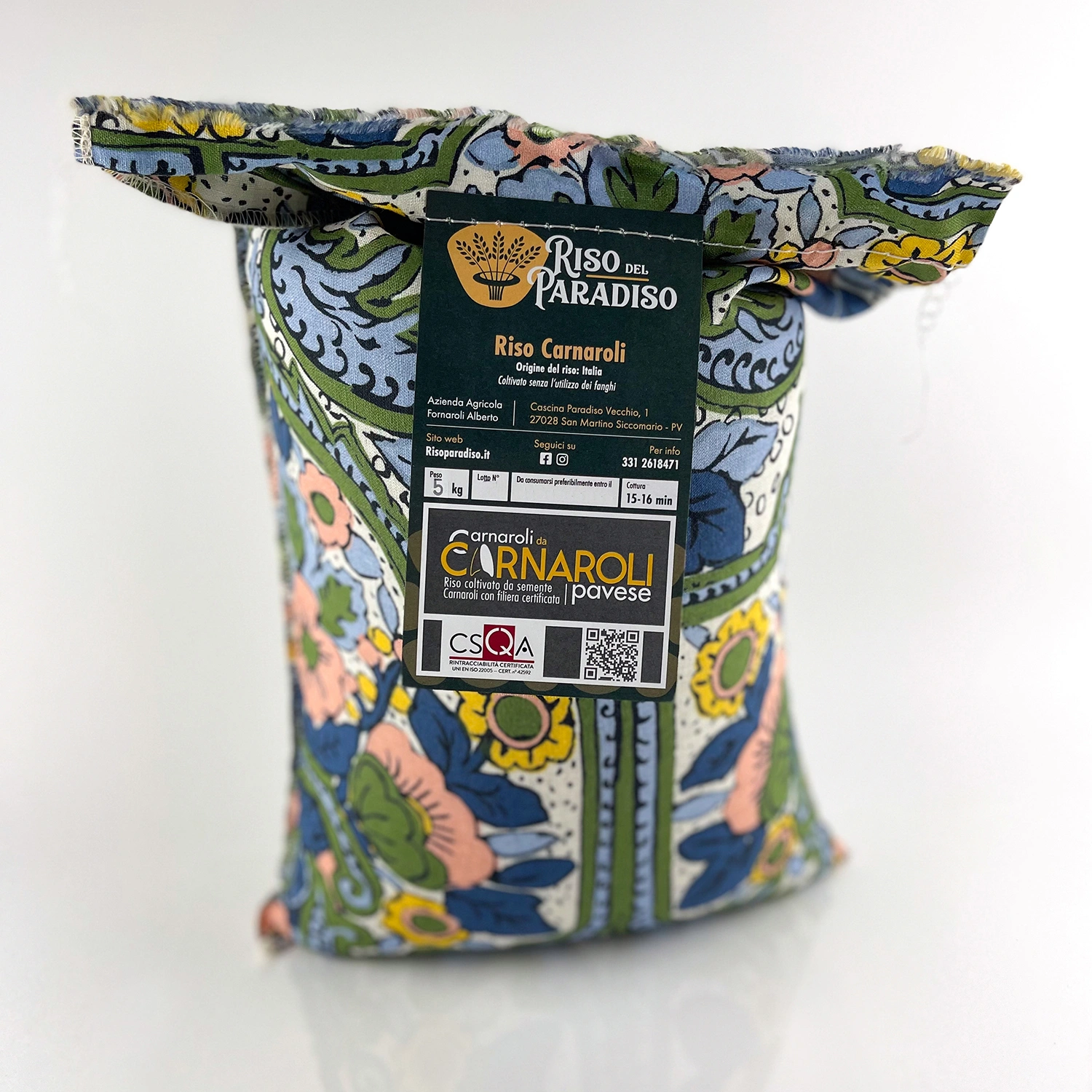 Riso Carnaroli in tela 5kg - Riso del paradiso
