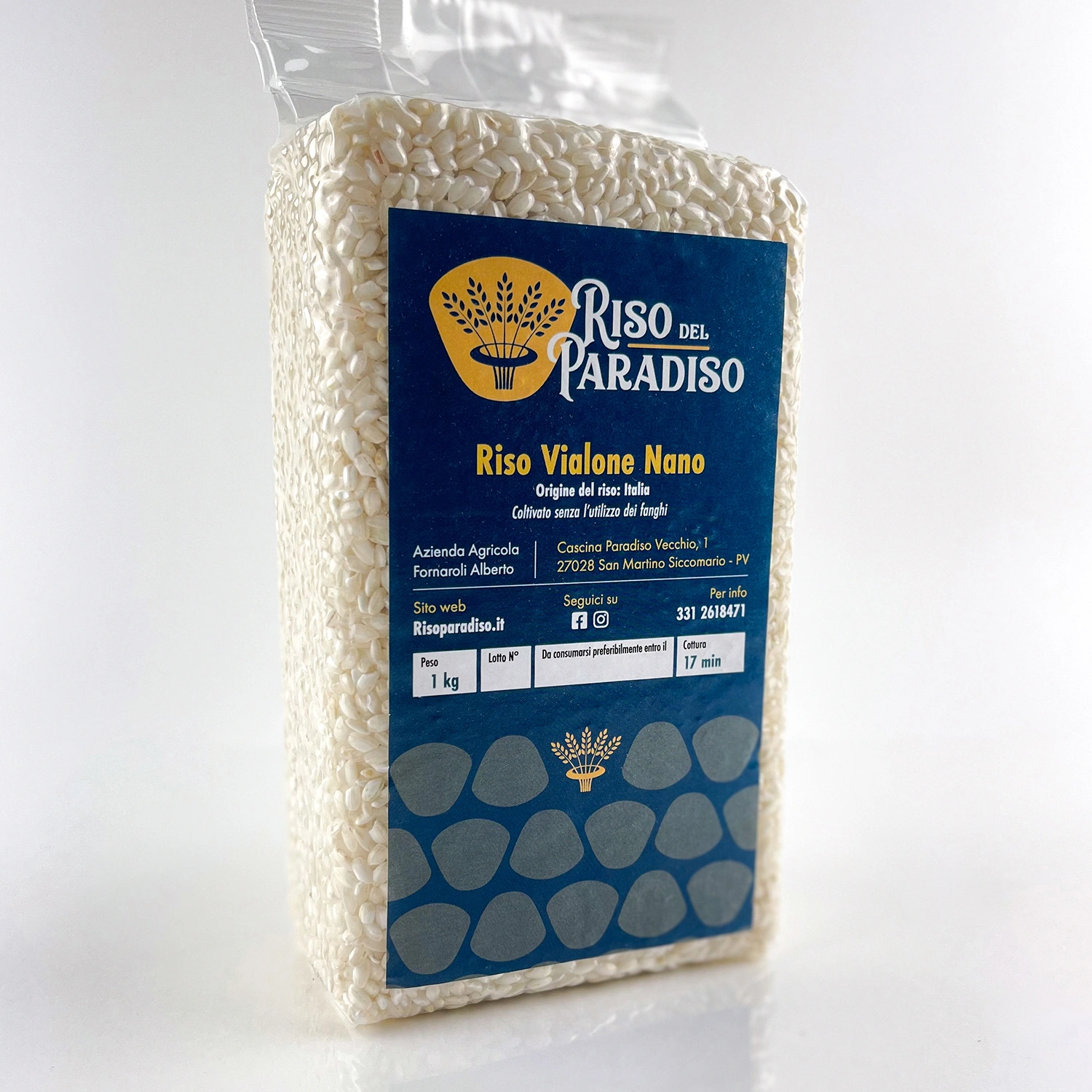 Riso Vialone Nano 1Kg sottovuoto - Riso del paradiso