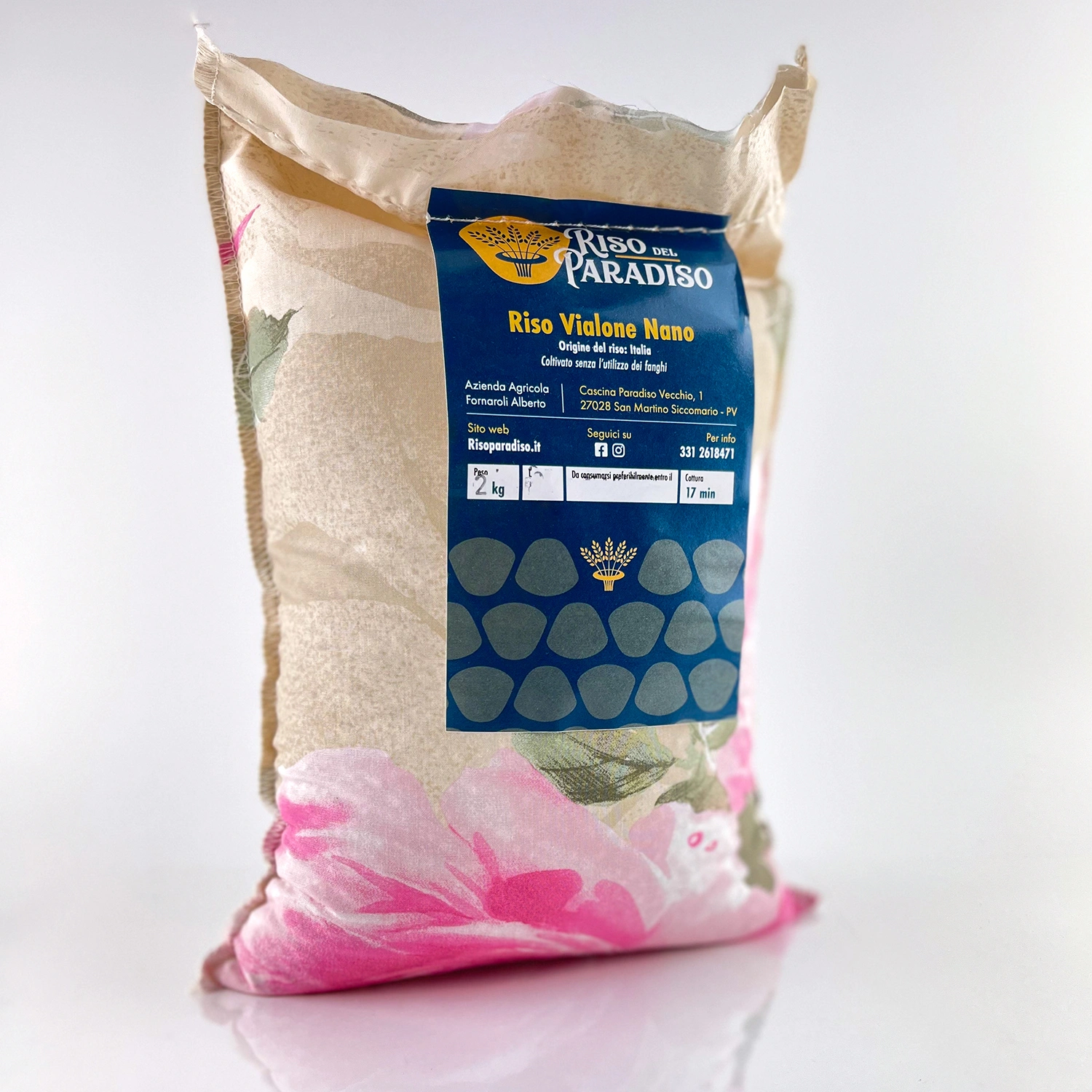 Riso Vialone Nano tela 2kg - Riso del paradiso