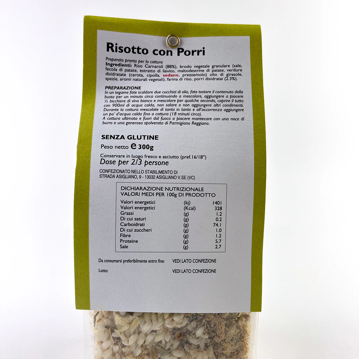 Risotto con porri - Riso del paradiso