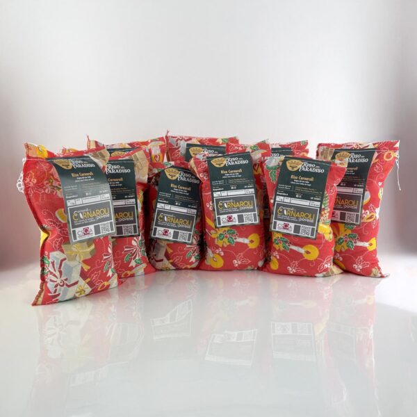Offerta 9 Kg riso Carnaroli in sacchetto di cotone Natalizi