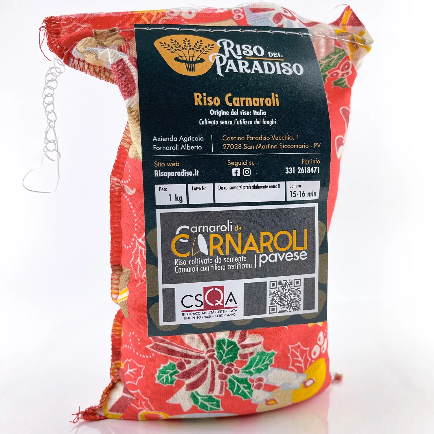Riso Carnaroli 1Kg Natalizio