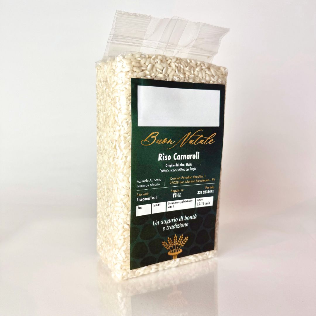 Riso Carnaroli sottovuoto 1kg per regalo aziendale